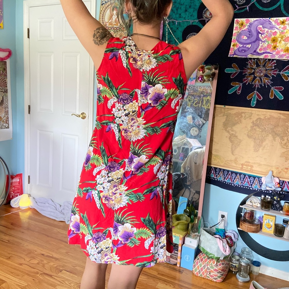 notations small bright colorful flower dress